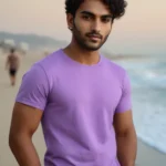 Massari Lavender Flex 180 GSM Tee – Soft Stretch, Everyday Comfort