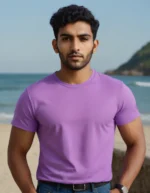 Massari Lavender Flex 180 GSM Tee – Soft Stretch, Everyday Comfort - Image 2