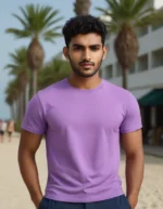Massari Lavender Flex 180 GSM Tee – Soft Stretch, Everyday Comfort - Image 3
