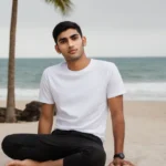 Massari Pure White 180 GSM Tee – Timeless Comfort, Everyday Essential